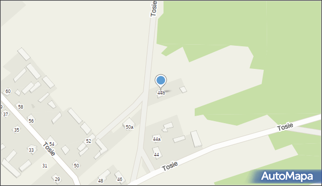 Tosie, Tosie, 44b, mapa Tosie