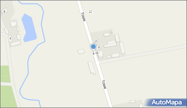 Tosie, Tosie, 6, mapa Tosie