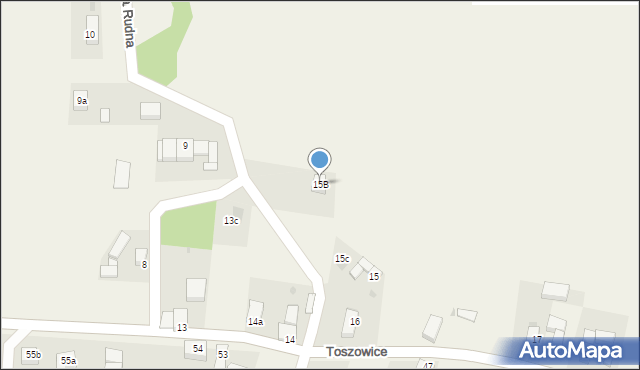 Toszowice, Toszowice, 15B, mapa Toszowice