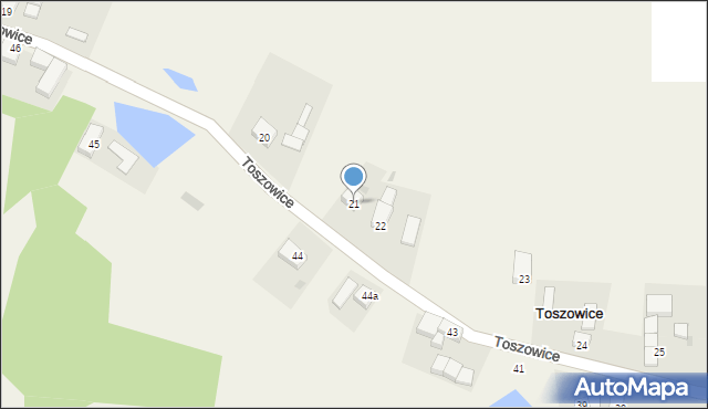Toszowice, Toszowice, 21, mapa Toszowice