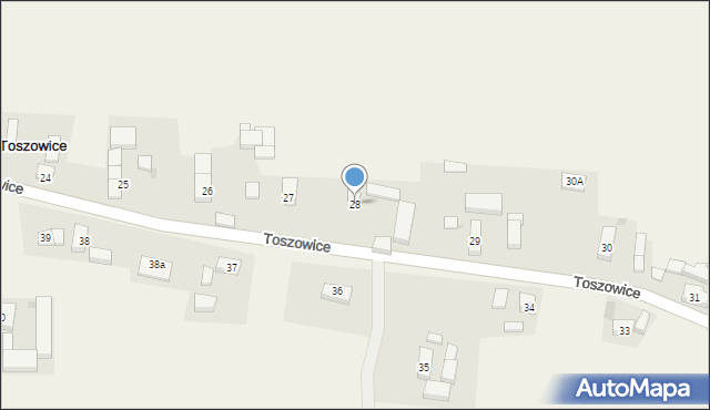 Toszowice, Toszowice, 28, mapa Toszowice