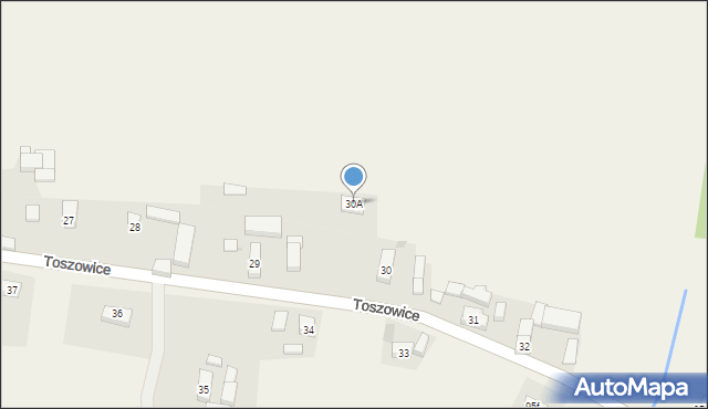 Toszowice, Toszowice, 30A, mapa Toszowice