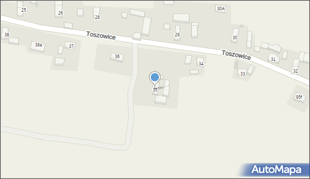 Toszowice, Toszowice, 35, mapa Toszowice