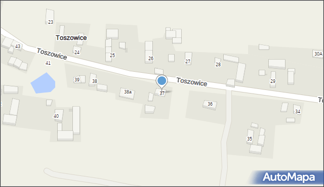 Toszowice, Toszowice, 37, mapa Toszowice
