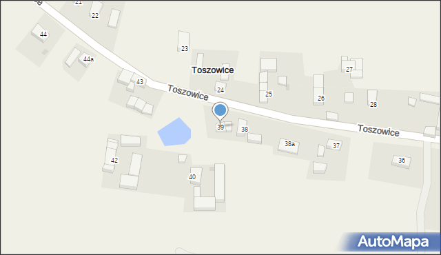 Toszowice, Toszowice, 39, mapa Toszowice