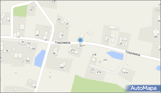 Toszowice, Toszowice, 47, mapa Toszowice