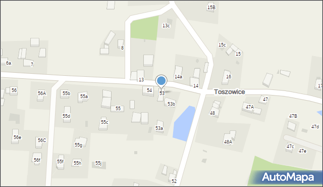 Toszowice, Toszowice, 53, mapa Toszowice
