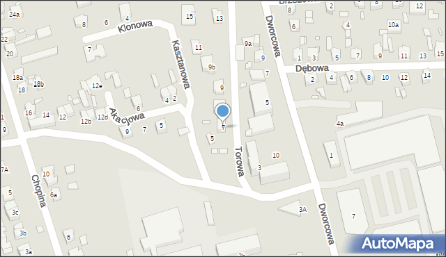 Turek, Torowa, 7, mapa Turka