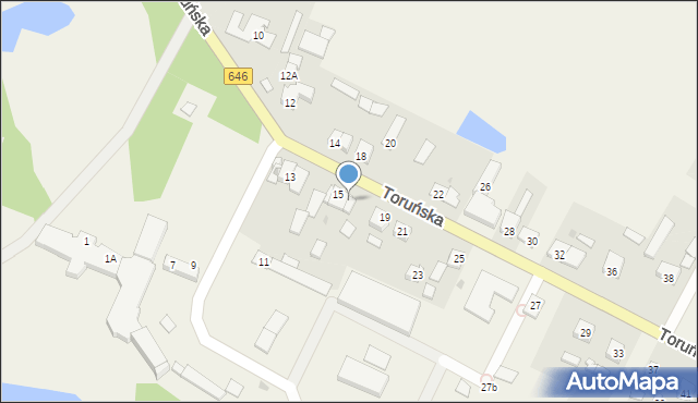 Turzno, Toruńska, 17, mapa Turzno