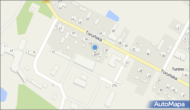 Turzno, Toruńska, 23, mapa Turzno