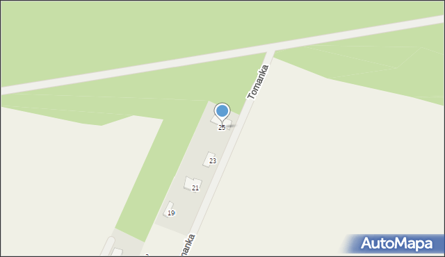 Twarda, Tomanka, 25, mapa Twarda