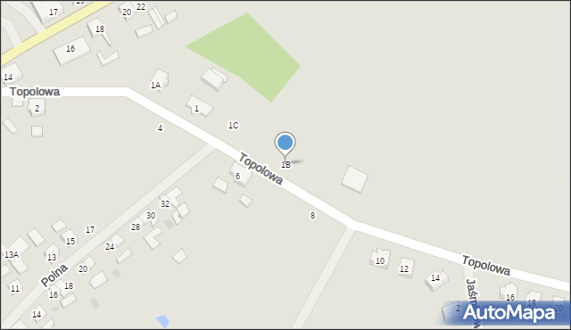 Tychowo, Topolowa, 1B, mapa Tychowo