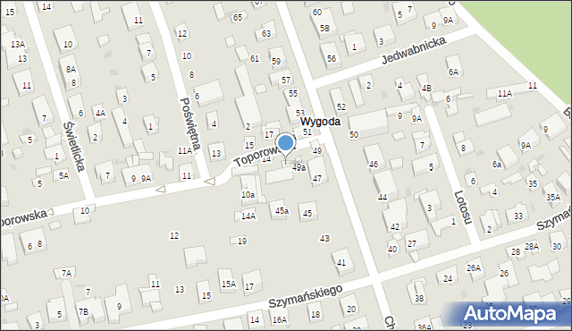 Warszawa, Toporowska, 16, mapa Warszawy