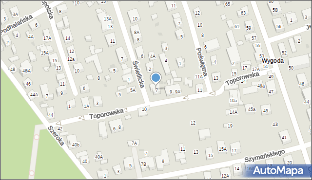 Warszawa, Toporowska, 7, mapa Warszawy