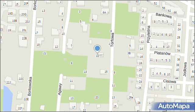 Warszawa, Torfowa, 12, mapa Warszawy