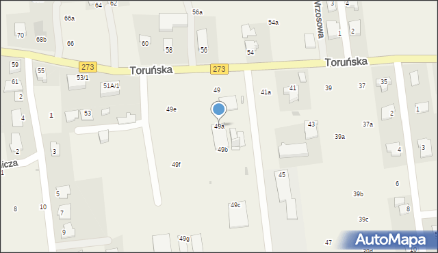 Wielka Nieszawka, Toruńska, 49a, mapa Wielka Nieszawka