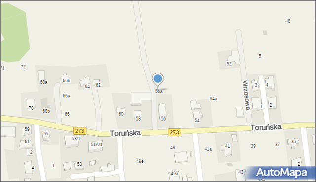Wielka Nieszawka, Toruńska, 56a, mapa Wielka Nieszawka