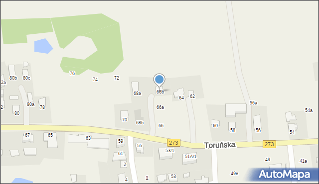 Wielka Nieszawka, Toruńska, 66b, mapa Wielka Nieszawka