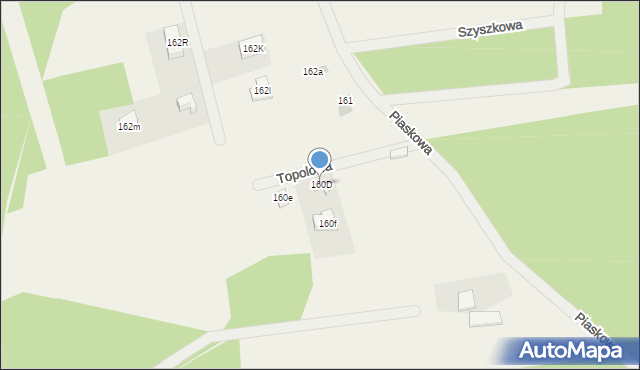 Wierzchucino, Topolowa, 7, mapa Wierzchucino