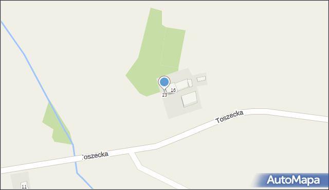 Wilkowiczki, Toszecka, 13, mapa Wilkowiczki