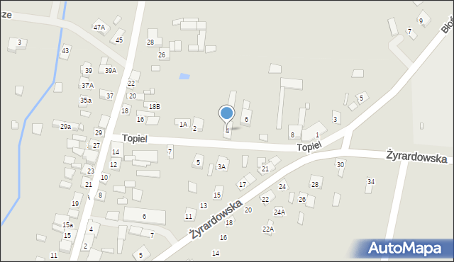 Wiskitki, Topiel, 4, mapa Wiskitki