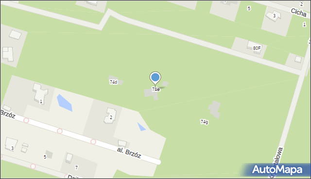 Wólka, Topolowa, 74e, mapa Wólka