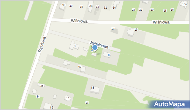 Wólka, Topolowa, 92, mapa Wólka