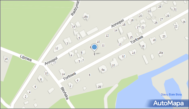 Wołomin, Torfowa, 9, mapa Wołomin