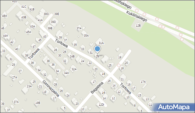 Wrocław, Torfowa, 29, mapa Wrocławia