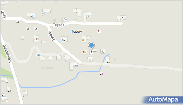 Zakopane, Topory, 9, mapa Zakopanego