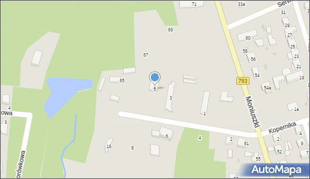 Żarki, Topolowa, 5, mapa Żarki