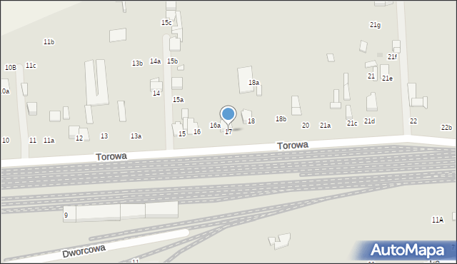 Zduńska Wola, Torowa, 17, mapa Zduńska Wola