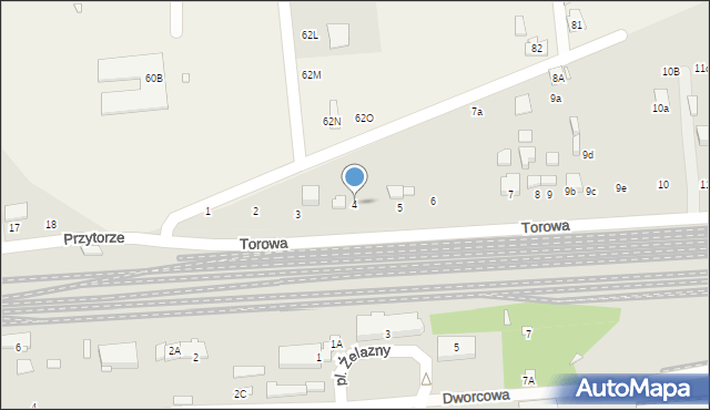 Zduńska Wola, Torowa, 4, mapa Zduńska Wola