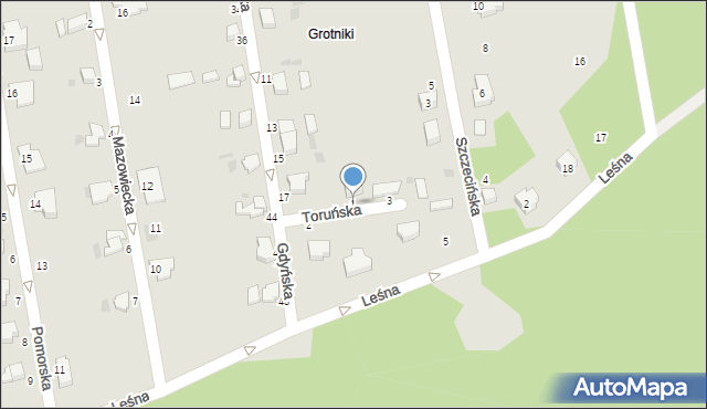 Złocieniec, Toruńska, 1, mapa Złocieniec