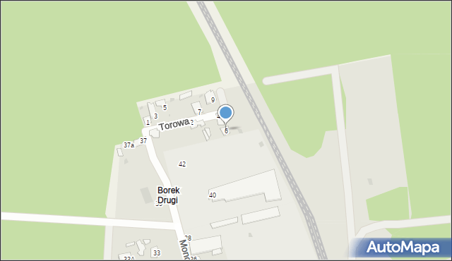 Zwierzyniec, Torowa, 6, mapa Zwierzyniec