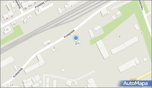 Żyrardów, Towarowa, 10, mapa Żyrardów