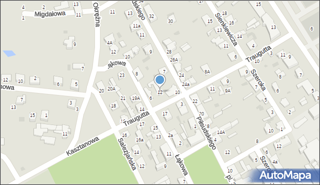 Aleksandrów Kujawski, Traugutta Romualda, gen., 12, mapa Aleksandrów Kujawski