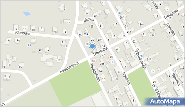 Aleksandrów Kujawski, Traugutta Romualda, gen., 16, mapa Aleksandrów Kujawski