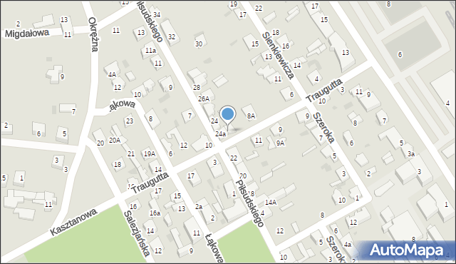 Aleksandrów Kujawski, Traugutta Romualda, gen., 8, mapa Aleksandrów Kujawski