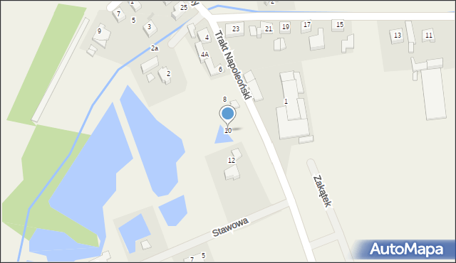 Baranów, Trakt Napoleoński, 10, mapa Baranów