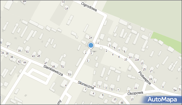 Baranowo, Trzaskomy Jana, ks., 1, mapa Baranowo