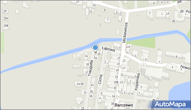 Barczewo, Traugutta Romualda, gen., 56, mapa Barczewo