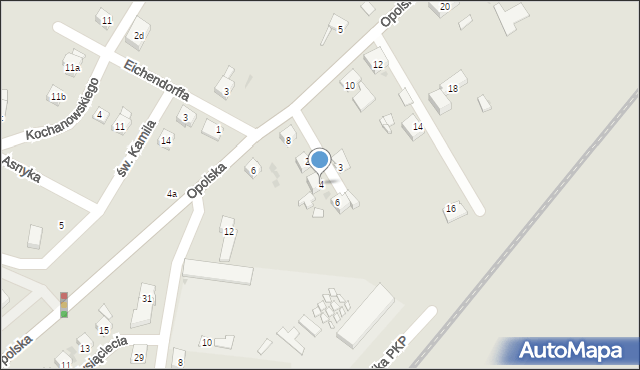 Biała, Traugutta Romualda, gen., 4, mapa Biała