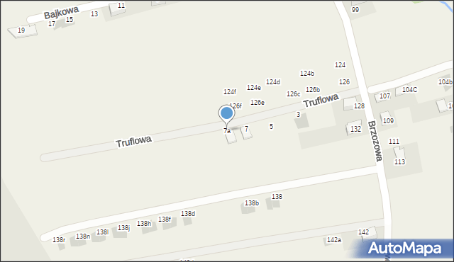 Bibice, Truflowa, 7a, mapa Bibice