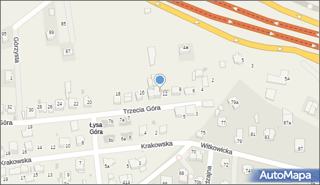 Bibice, Trzecia Góra, 14, mapa Bibice