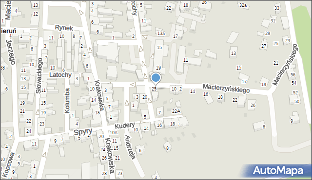 Bieruń, Trochy Jana, ks., 27, mapa Bieruń