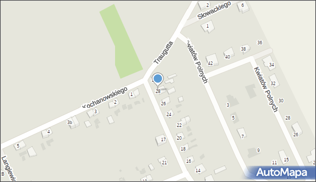 Bobolice, Traugutta Romualda, gen., 28, mapa Bobolice
