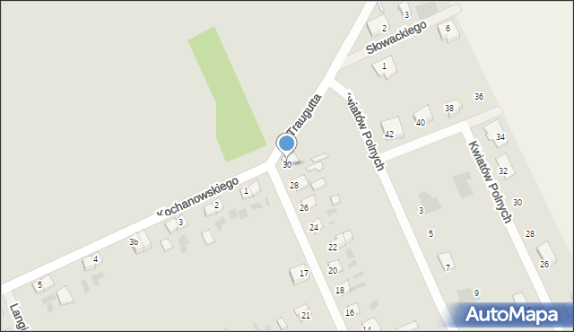 Bobolice, Traugutta Romualda, gen., 30, mapa Bobolice
