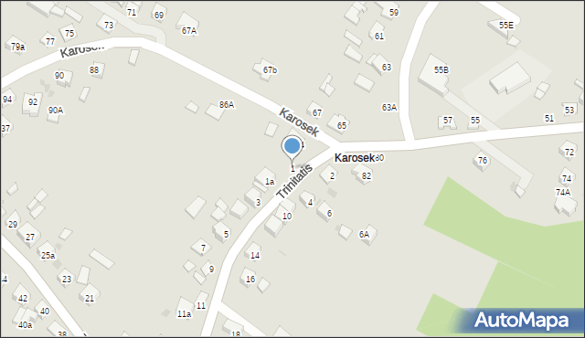 Bochnia, Trinitatis, 1, mapa Bochni