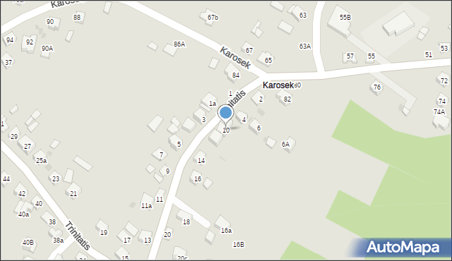 Bochnia, Trinitatis, 10, mapa Bochni